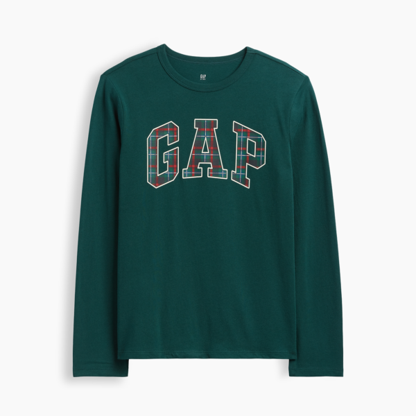 Kids Gap Graphic T-Shirt Boys-Holiday Plaid