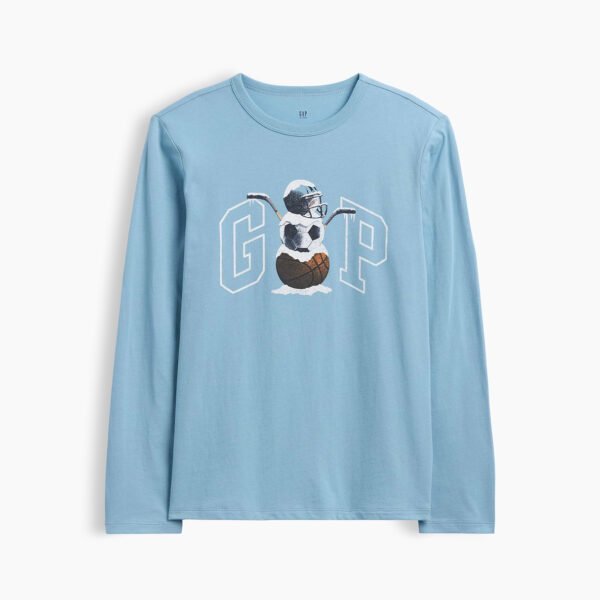 Kids Gap Graphic T-Shirt Boys-Blue Stone