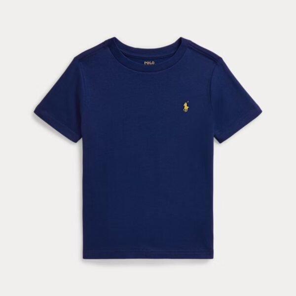 Cotton Jersey Crewneck Tee Toddler Boys-Beach Yellow