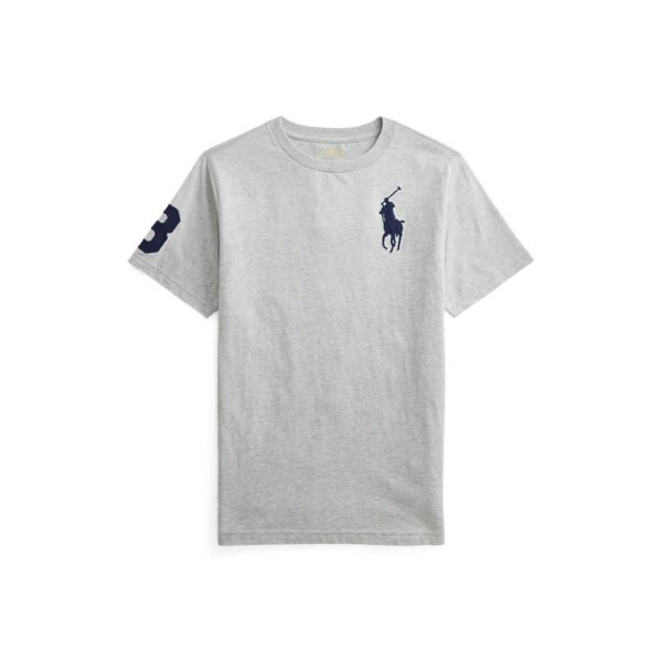 Big Pony Cotton Jersey Tee Kid Boys-Andover Heather